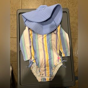 Ruffle Butts Swimsuit & Hat